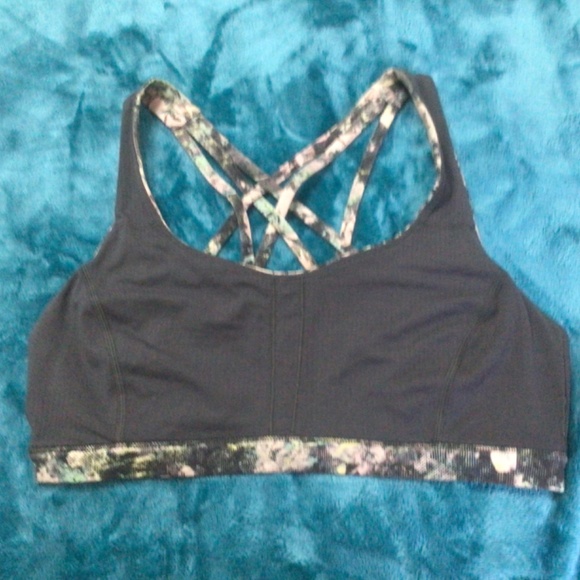 Lululemon Free To Be Serene Bra Sz 8 Spring Bloom Multi - Picture 9 of 12
